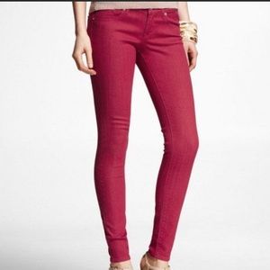 Express Red Legging Jeans